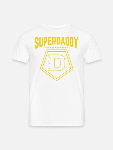 Funny Superdaddy Father's Day Father's Gift - Men's T-Shirt - white