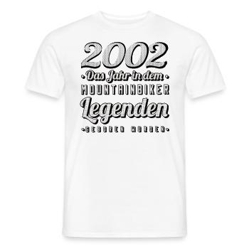 MTB-Mountainbiker 2002 Jahrgang Geburtstag MTB - Männer T-Shirt - Weiß - Vorne - AI Model Male 178 dark (178cm)