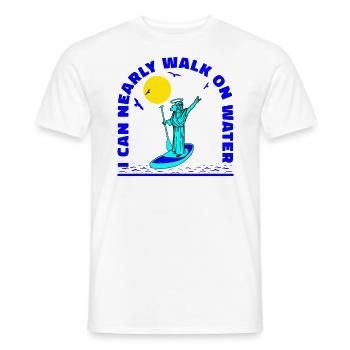 SUP paddle paddle Stand Up Paddle Surf - T-shirt homme - blanc - Devant - AI Model Male 178 dark (178cm)
