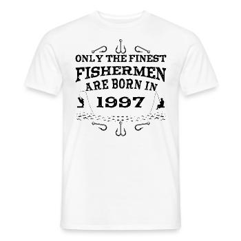 Angler Jahrgang 1997 Geburtstag geboren - Männer T-Shirt - Weiß - Vorne - AI Model Male 178 dark (178cm)