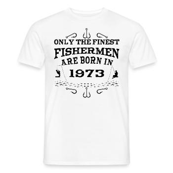 Angler Jahrgang 1973 Geburtstag geboren - Männer T-Shirt - Weiß - Vorne - AI Model Male 178 dark (178cm)