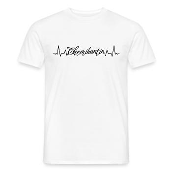 Laborant Herzschlag Chemikantin - Männer T-Shirt - Weiß - Vorne - AI Model Male 178 dark (178cm)