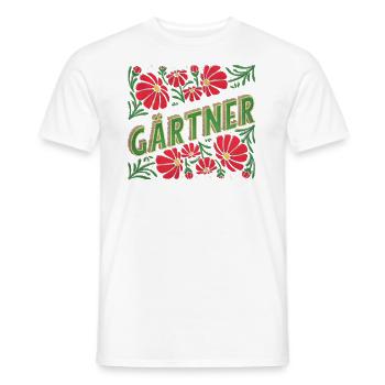 Gärtner Ausbildung Gesellen Auszubildende Hobby - Männer T-Shirt - Weiß - Vorne - AI Model Male 178 dark (178cm)