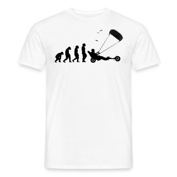 Strand-Kite Windracer Land-Kite Kite-Strandsegler - Männer T-Shirt - Weiß - Vorne - AI Model Male 178 dark (178cm)