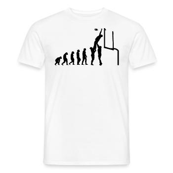Football Player Rugby Ball Football Game Evolution - Men's T-Shirt - white - Front - AI Model Male 178 dark (178cm)