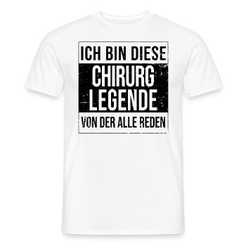 Krankenhaus Arzt Geburtstag geboren Legende - Männer T-Shirt - Weiß - Vorne - AI Model Male 178 dark (178cm)