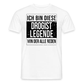 Apotheker Geburtstag geboren Legende Drogist - Männer T-Shirt - Weiß - Vorne - AI Model Male 178 dark (178cm)