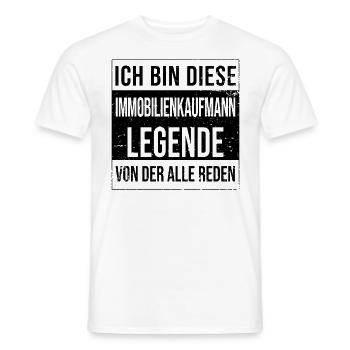 Makler Geburtstag geboren Legende - Männer T-Shirt - Weiß - Vorne - AI Model Male 178 dark (178cm)