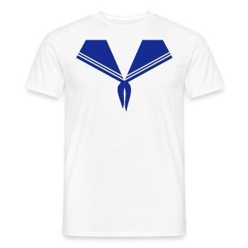 Matrosen Kostüm - Männer T-Shirt - Weiß - Vorne - AI Model Male 178 dark (178cm)