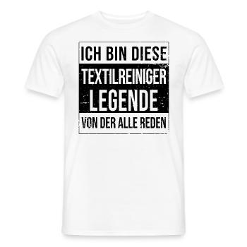 Wäscherei Geburtstag geboren Legende - Männer T-Shirt - Weiß - Vorne - AI Model Male 178 dark (178cm)