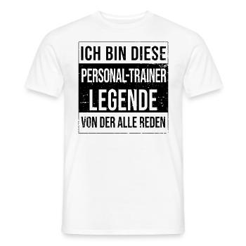 Sport Geburtstag geboren Legende Personal-Trainer - Männer T-Shirt - Weiß - Vorne - AI Model Male 178 dark (178cm)