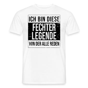 Fechten Geburtstag geboren Legende Fechter - Männer T-Shirt - Weiß - Vorne - AI Model Male 178 dark (178cm)