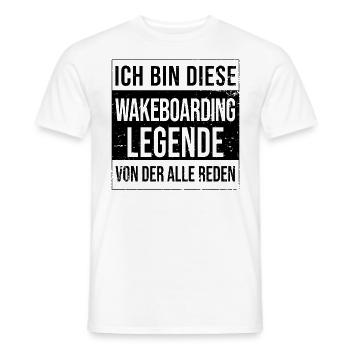 Wakeboarder Board Geburtstag geboren Legende - Männer T-Shirt - Weiß - Vorne - AI Model Male 178 dark (178cm)