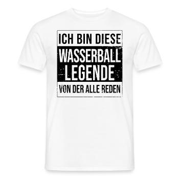 Wasserball-Spieler Geburtstag geboren Legende - Männer T-Shirt - Weiß - Vorne - AI Model Male 178 dark (178cm)