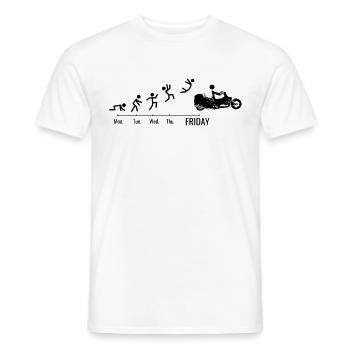 Trike Trike Rider Motor Trike Weekend Trike Bike - Men's T-Shirt - white - Front - AI Model Male 178 dark (178cm)