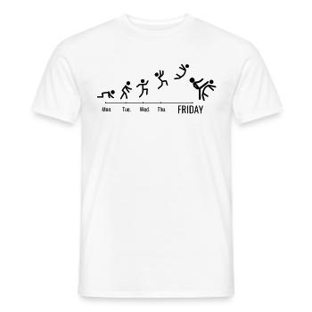 Taekwondo Aikido Ju-Jutsu Karate Kung-Fu Taekwondo - Männer T-Shirt - Weiß - Vorne - AI Model Male 178 dark (178cm)
