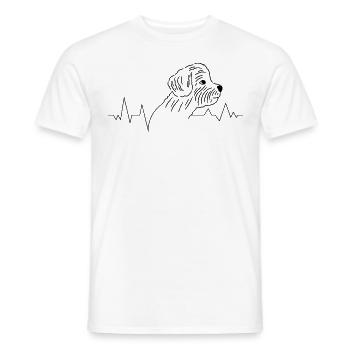 Hunderasse Havaneser Hundeliebhaber Herzschlag - Männer T-Shirt - Weiß - Vorne - AI Model Male 178 dark (178cm)