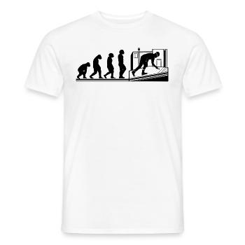 Dachdecker Handwerker Evolution Dachdeckerin - Männer T-Shirt - Weiß - Vorne - AI Model Male 178 dark (178cm)