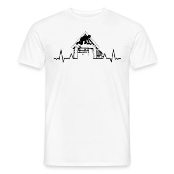 Charpentier-Charpentier Artisan-Charpentier - T-shirt homme - blanc - Devant - AI Model Male 178 dark (178cm)