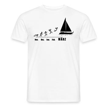 Segler Segelboot Segelschiff Segelyacht - Männer T-Shirt - Weiß - Vorne - AI Model Male 178 dark (178cm)