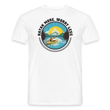 KAYAKS Kayak CANOË RAFTING BATEAU plus-paddle - T-shirt homme - blanc - Devant - AI Model Male 178 dark (178cm)