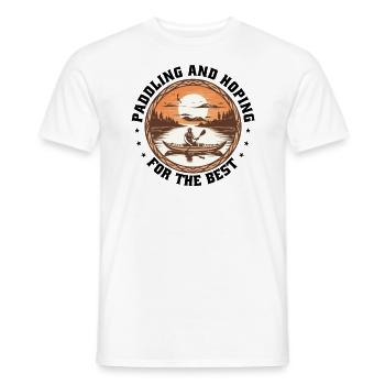 Canoë Canoë Kayak Canadien Paddle-espoir - T-shirt homme - blanc - Devant - AI Model Male 178 dark (178cm)