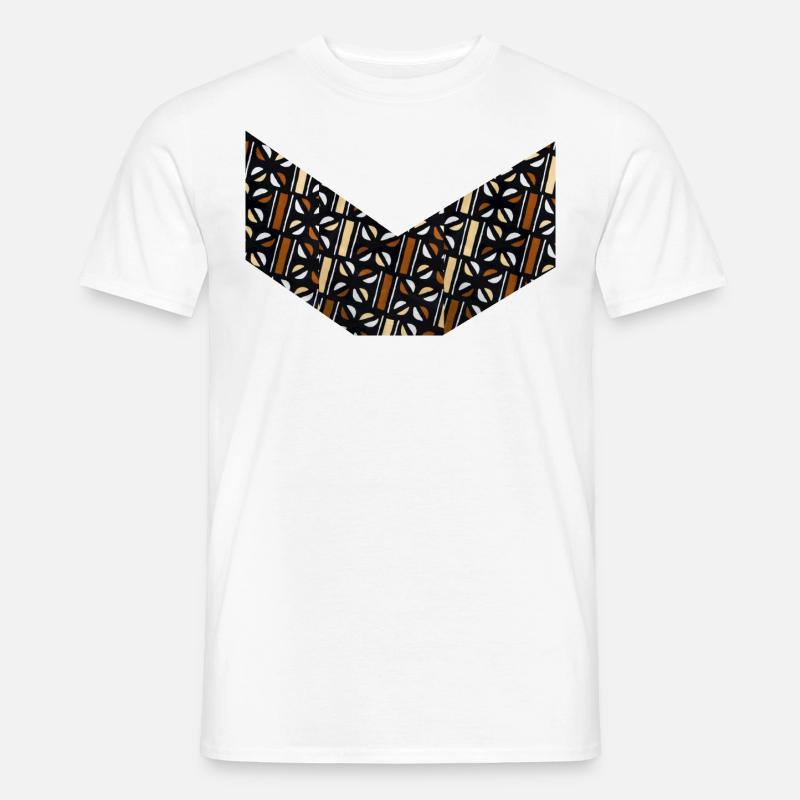Wachs Love Bogolan - Männer T-Shirt - Weiß
