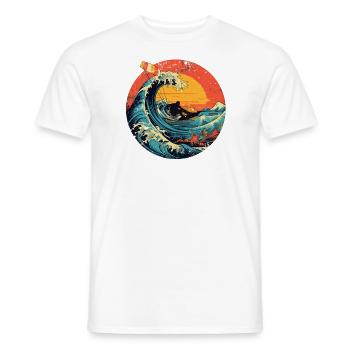 kitesurf kitesurf kitesurf kite surf planche - T-shirt homme - blanc - Devant - AI Model Male 178 dark (178cm)