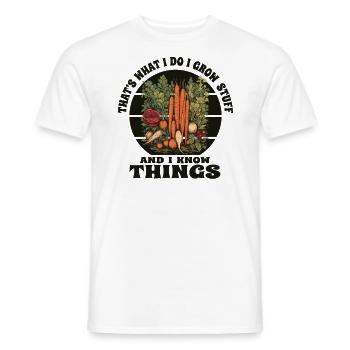 Gärtnerin Gartenpflanzen lustiges Gärtner - Männer T-Shirt - Weiß - Vorne - AI Model Male 178 dark (178cm)