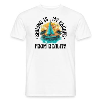 Segler Segelboot Segelschiff Segelyacht - Männer T-Shirt - Weiß - Vorne - AI Model Male 178 dark (178cm)