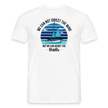 Segler Segelboot Segelschiff Segelyacht - Männer T-Shirt - Weiß - Vorne - AI Model Male 178 dark (178cm)