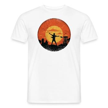Disc Golf Player Disc Golfer Game Vintage - T-shirt homme - blanc - Devant - AI Model Male 178 dark (178cm)