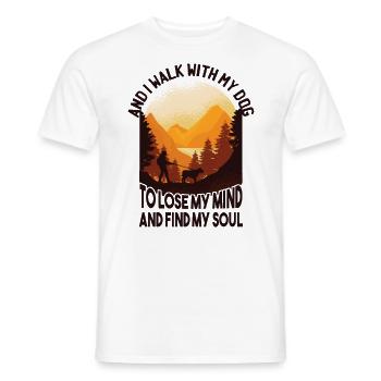 Dog Dog Owner Accessories Dog Lover Funny - Men's T-Shirt - white - Front - AI Model Male 178 dark (178cm)