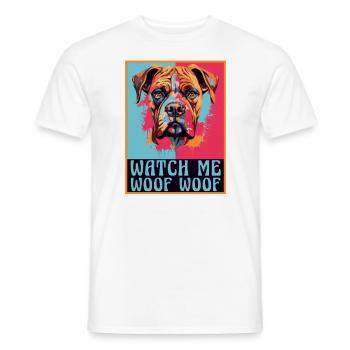 Boxer Dog Breeds Boxer Dogs Accessories Dog Owners - Men's T-Shirt - white - Front - AI Model Male 178 dark (178cm)