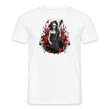 Cellospieler Cellist-Musiker - Männer T-Shirt - Weiß - Vorne - AI Model Male 178 dark (178cm)