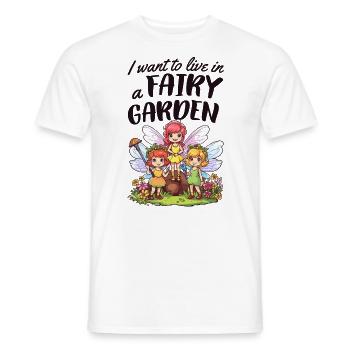 Garden Garden Plants Landscaper Funny - Men's T-Shirt - white - Front - AI Model Male 178 dark (178cm)