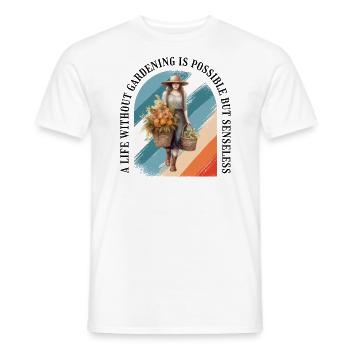 Gardener, Garden Plant, Landscaper, Florist - Men's T-Shirt - white - Front - AI Model Male 178 dark (178cm)