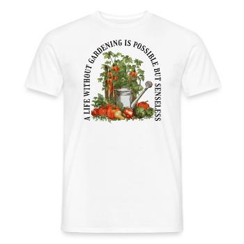 Gardener, Garden Plant, Hobby Gardener, Florist - Men's T-Shirt - white - Front - AI Model Male 178 dark (178cm)