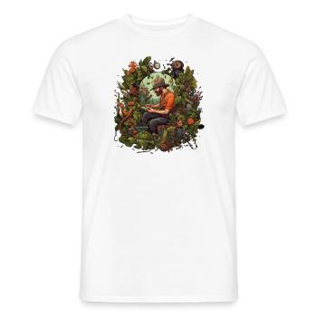 Gardener, Garden Plant, Hobby Gardener, Florist - Men's T-Shirt - white - Front - AI Model Male 178 dark (178cm)