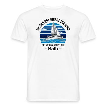 Segler Segelboot Segelschiff Segelyacht - Männer T-Shirt - Weiß - Vorne - AI Model Male 178 dark (178cm)