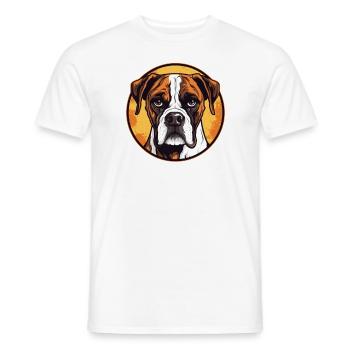 Boxer Race Chien Boxer Accessoires Chiens Propriétaires De Chiens - T-shirt homme - blanc - Devant - AI Model Male 178 dark (178cm)