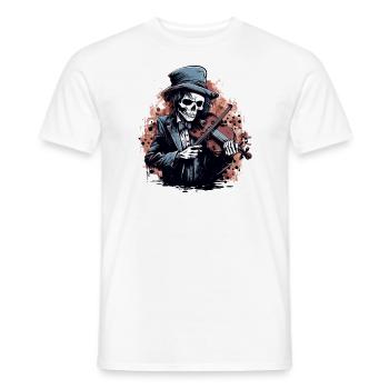 Violinist-Musiker Geigen - Männer T-Shirt - Weiß - Vorne - AI Model Male 178 dark (178cm)