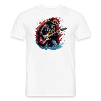 Gitarristen Akustik-Gitarre Country-Musik - Männer T-Shirt - Weiß - Vorne - AI Model Male 178 dark (178cm)