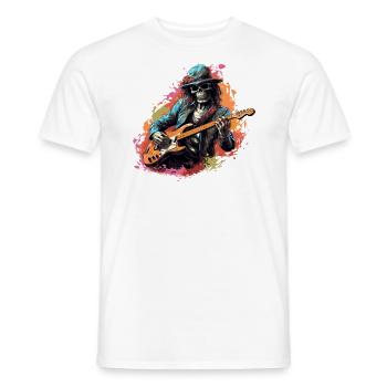 Gitarristen Akustik-Gitarre Country-Musik - Männer T-Shirt - Weiß - Vorne - AI Model Male 178 dark (178cm)