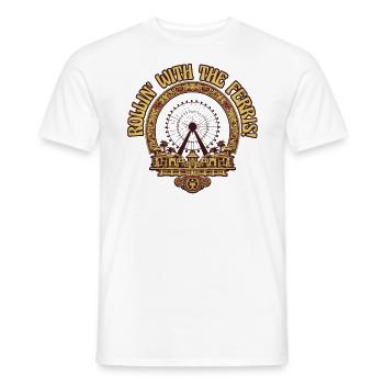 Freizeitpark Jahrmarkt Rummelplatz Dorffest - Männer T-Shirt - Weiß - Vorne - AI Model Male 178 dark (178cm)