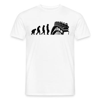 Parc D’attractions, Foire, Fête foraine, Fête foraine - T-shirt homme - blanc - Devant - AI Model Male 178 dark (178cm)