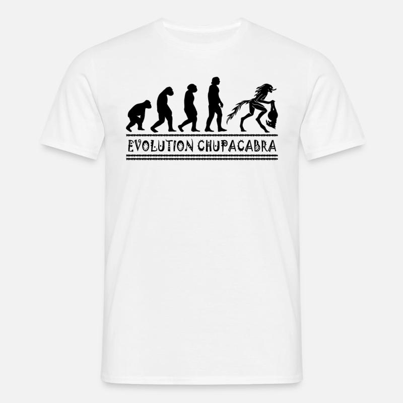 Cryptozoologists Chupacabra Creatures Evolution - Men's T-Shirt - white
