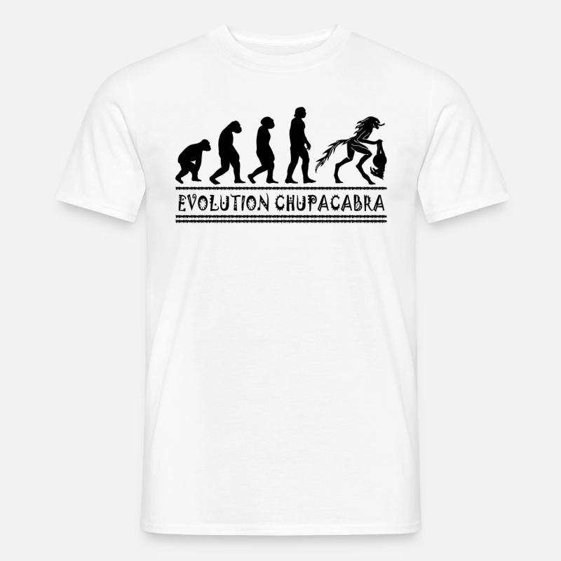 Kryptozoologen Chupacabra-Kreaturen Evolution - Männer T-Shirt - Weiß