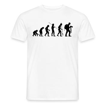 Photography Camera Evolution Nature Photographer - Men's T-Shirt - white - Front - AI Model Male 178 dark (178cm)