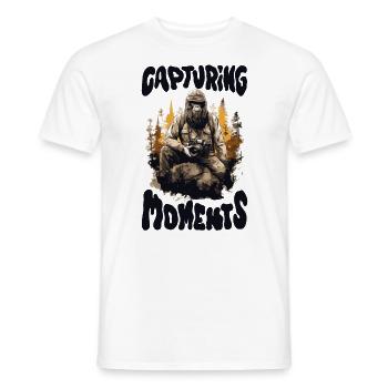 Photographes Dictons Drôles Photographe Nature Animale - T-shirt homme - blanc - Devant - AI Model Male 178 dark (178cm)